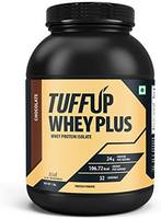 Tuff Up Whey Plus Protein - 1 kg (Chocolate), 24g protein per serving, made from imported whey