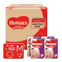 Huggies Wonder Pants Diapers Monthly Pack, Medium (152 Count) Rs.1254  