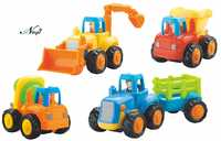 Negi 4 Piece Unbreakable Construction Automobiles Farm Vehicle Set Friction Toy_Multi-Color (Farm Vehicle Set)