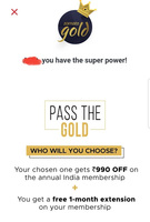 Pass the gold membership and get extension  -Zomato gold 