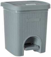 Signoraware Modern Lightweight Dustbin for Home and Office 12Ltr, Gre