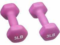 AmazonBasics Neoprene Dumbbells, Set of 2, (1.4 KGS Each) - Purple Rs. 659 - Amazon