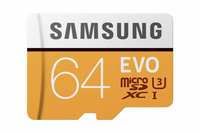 Samsung EVO Grade 3, Class 10 64GB MicroSDXC 100 MB/S Memory Card with SD Adapter (MB-MP64GA/IN