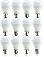 Syska SSK-SRL-9W-Base B22 9-Watt Unbreakable LED Bulb (Pack of 12, Cool Day Light) (Cool Day Light)
