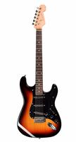 JUAREZ JRZ-ST01, 6 Strings Electric Guitar, Right Handed With Bag/Case, 2 x Picks (3TS SUNBURST)