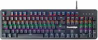 Cosmic Byte CB-GK-12 Neon Rainbow Backlit Mechanical Keyboard with Blue Switch (Black)