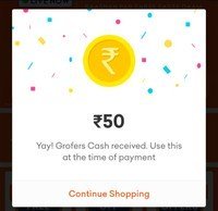 Grofers : Get Rs 50 On Singnup Using Reffral Code ( 100% Useble )( Get Upto 250)