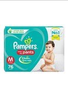 Pampers New Diapers Pants, Medium (76 Count) - USEFUL deal if you have collected amazon shopping cashback offers