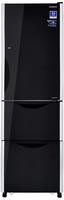 Hitachi 342L Frost Free Triple Door Bottom Mount Refrigerator (Glass Black, SG32FPND)