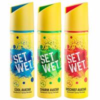 Set Wet Deodorant Spray Perfume, 150ml ( Pack of 3)