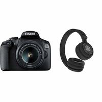 Canon EOS 1500D 24.1 Digital SLR Camera with EF S18-55 Lenses + Nu Republic Wireless Headphone 