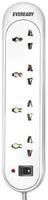 Eveready Spike Guard 4 Socket Surge Protector  (White)