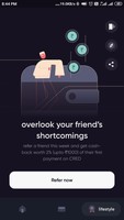 Cred- refer a friend & get flat 2% cashback upto 1000