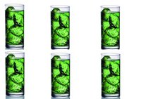 Ocean Fine Line Glass, 280ml, Set of 6, Clear