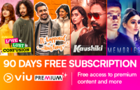 VIU 90days Membership in just Re.1 using freecharge