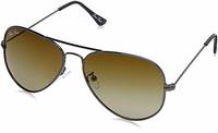 LOUIS SMIT Polarized Aviator Men's Sunglasses - (LS101 C16 58|58|Brown Gradel Color Lens)