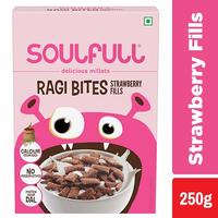 Soulfull Ragi Bites - Strawberry, 250g
