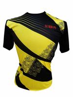 Aurion 600S Synthetic Sublimation A600S Sportswear T-Shirt, X-Large (Yellow/Black)