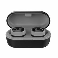 Ant Audio Wave Sports TWS 720 Bluetooth 5.0 Wireless Earbuds IPX5 with Long-Lasting Bass Headset Stereo Headphones in-Ear Dual Channel Earphones Built-in Mic with Charging Case - Black Grey