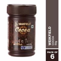 Weikfield Cocoa Powder 50g Each (Pack of 6) 