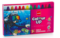 Cello ColourUp Wax Crayons -  12 Shades 