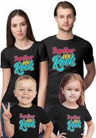 Father Mother Daughter Son Printed Cotton Family Tshirt at Rs.299