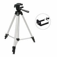 Xmate Metal Alloy Tripod, 5Kg Payload Capacity, 50-inch Adjustable Height with Mobile Phone Holder Mounted, Tripod for Camera & Mobile, Portable & Foldable, 3-Section