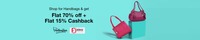 Handbags | Flat 70 - 92%% Off + 15% Cashback