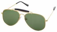 FADDISH UV Protected Aviator Unisex Sunglasses - (BO63BGDGRBAVT|55|Green Color)

