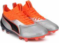 Puma  ONE 1 Lth FG AG Shockin Football Shoe For Men  (Orange)