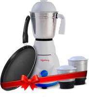 Lifelong LLCMB03 500w mixer grinder (white, 3jars) & non stick tawa super combo