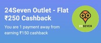 Pay at 24Seven Outlet Using Paytm And Get Flat ₹150 Cashback on Min ₹250 