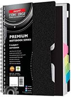 Luxor 6 Subject Spiral Premium Exercise Notebook, Single Ruled - (21cm X 29.7cm), 300 Pages, Pack of 3 & more