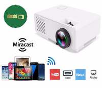 Dinshi Infinix+ (WiFi) Full HD Projector 1000 Lumen LED Projector with HDMI/VGA/USB Ports/inbuilt miracast & YouTube