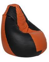 Sattva Classic XXXL Bean Bag Without Beans (Black and Orange) @364


