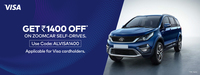 Get 1400 Off On Zoomcar Selfdrive - Applicable Visa Card Holder