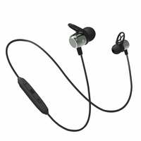 pTron Intunes Evo Magnetic in-Ear Wireless Bluetooth Headphones with Mic - (Grey and Black)