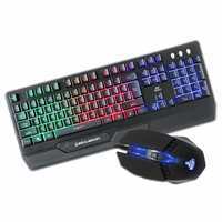 Ant Esports KM500W Gaming Backlit Keyboard and Mouse Combo, LED Wired Gaming Keyboard, Ergonomic & Wrist Rest Keyboard, Programmable Gaming Mouse for PC/Laptop/Mac- World of Warships Edition – Black
