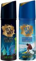 Set Wet Global Edition Bali Bliss With Las Vegas Live Perfume Spray Perfume Body Spray - For Men(240 ml, Pack of 2) Rs.224