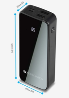 Zebronics ZEB-MC10000LD1 10000 mAh Dual Port Power Bank (Black)