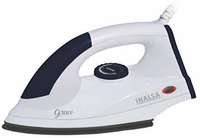 Inalsa Grace 1200-Watt Dry Iron with Non Stick Coated Sole Plate (White/Grey

