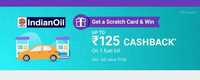 Win up to ₹125 Cashback on minimum bill value of ₹100, on transaction via PhonePe at Indian Oil Corporation Limited