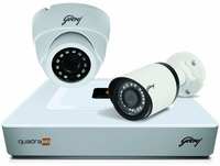 Godrej Security Solutions See Thru 4MP 4 Channel 4 Dome 2 Bullet Cameras Without Hard Disk HD Full CCTV Camera Kit