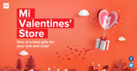 MI Valentine's store offer - Buy gifts from Rs. 99 only .