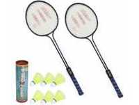 ROXON Polo Badminton Set Of 2 Piece Racquet with 6 Piece Sunley Extreme Plastic Shuttle Badminton Kit Rs.310 @ Flipkart