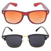  Criba Gradient Aviator Unisex Sunglasses - (kc bn + kmtt combo|40|White Color Lens)

 

 