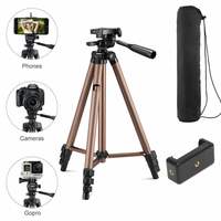 Syvo WT 3130 Aluminum Tripod (50-Inch), Universal Lightweight Tripod with Mobile Phone Holder Mount & Carry Bag for All Smart Phones, Gopro, Cameras