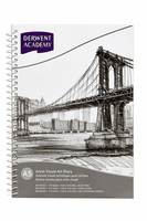 Derwent Academy Visual Art Diary Sketch Pad, 110 GSM Acid Free Paper 80 Pages (A5 Portrait)