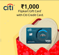 [User Specific] Apply for Citi Credit Card from Flipkart App & Get Rs.1000 Flipkart Gift Card 