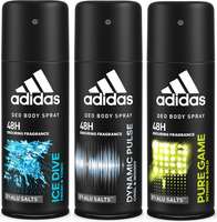 Adidas Deodorant Body Spray Combo (pack of 3)